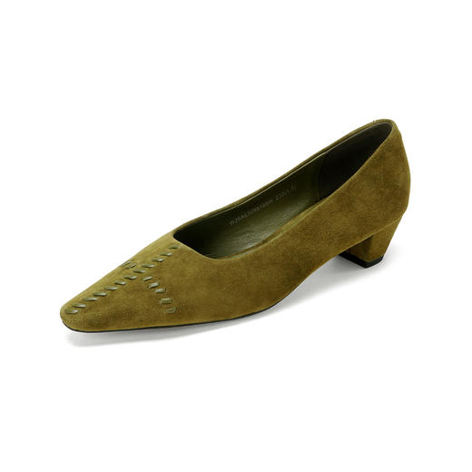 Westory2026年春季羊京小方头低跟老钱风单鞋休闲通勤百搭浅口鞋W26AE50991 商品图10