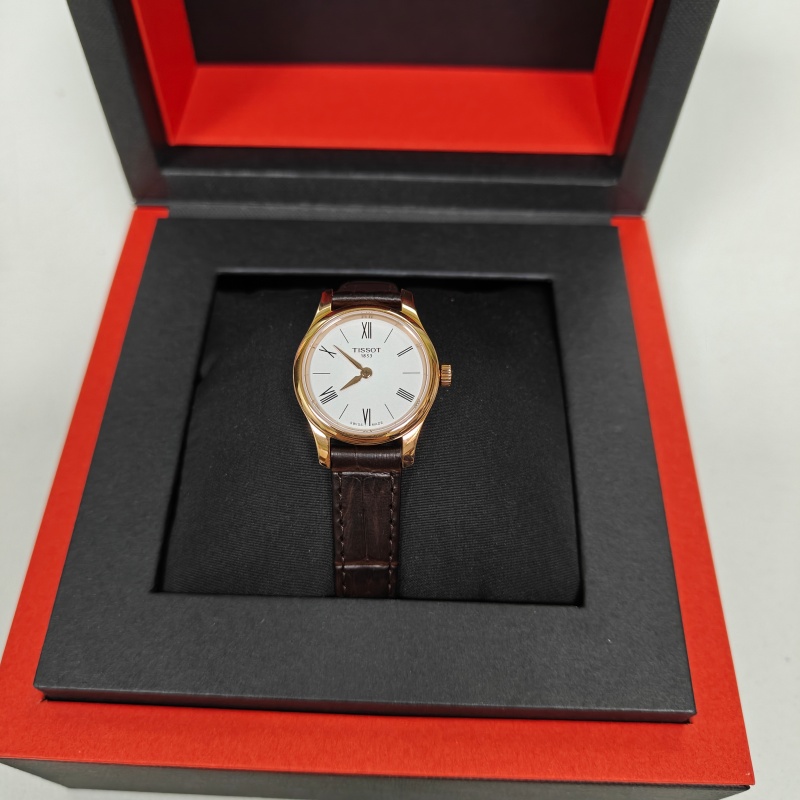 天梭1853Tissot俊雅新款纤薄简约皮带石英女表