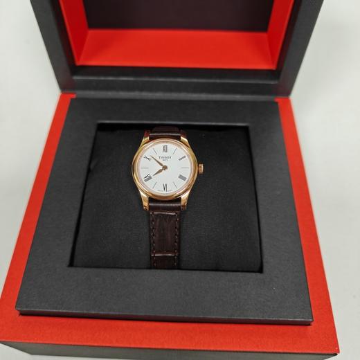 天梭1853Tissot俊雅新款纤薄简约皮带石英女表 商品图0