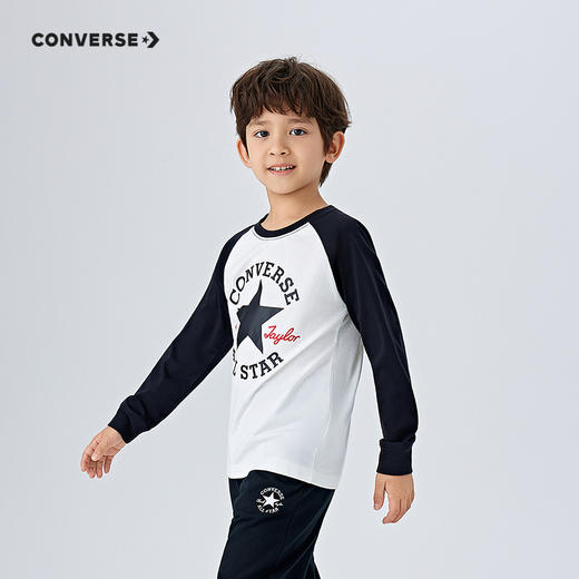 CONVERSE 春 大童小童 长袖T恤 CNVN-AG-F841 商品图1