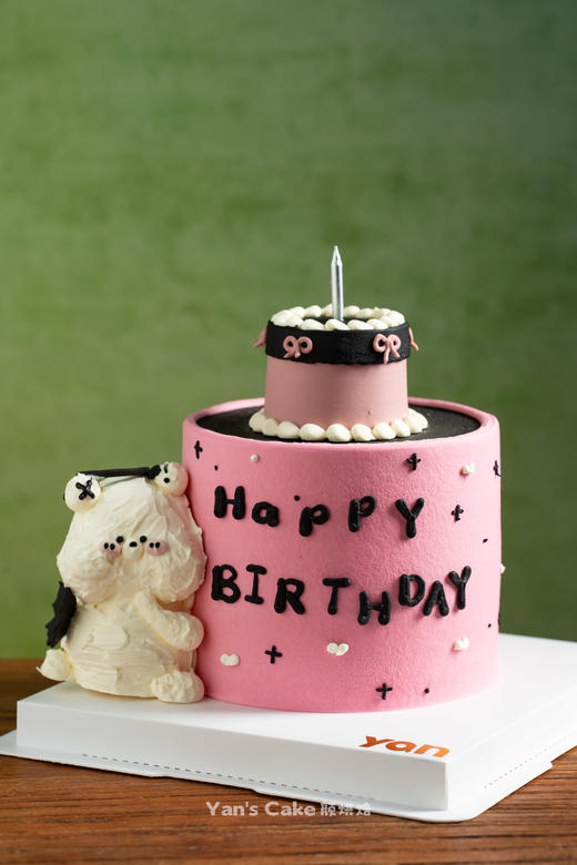 甜酷恶魔小狗蛋糕 商品图0