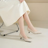 Westory2026年春季软牛漆皮小方头中跟单鞋简约通勤百搭浅口鞋S26AE50771 商品缩略图1