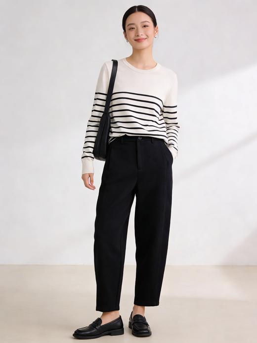 臣禾	【醋酸月牙裤】保暖显瘦毛呢休闲裤JZ244060203春秋 JZ254060103冬加绒 商品图2