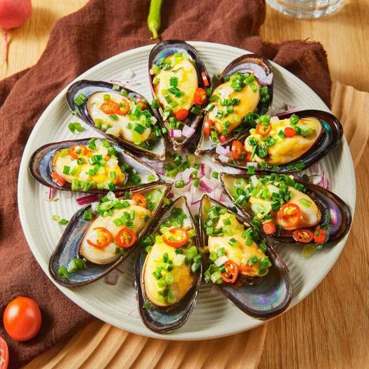 一米八鲜活3年乌金贻贝王 750g/盒 商品图4