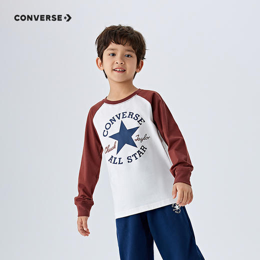 CONVERSE 春 大童小童 长袖T恤 CNVN-AG-F841 商品图6