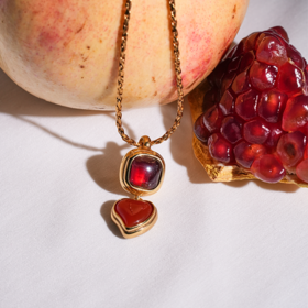 北京仓｜Goossens Paris-RENAISSANCE-勃垦第红 爱心 吊坠 项链［法国设计师］