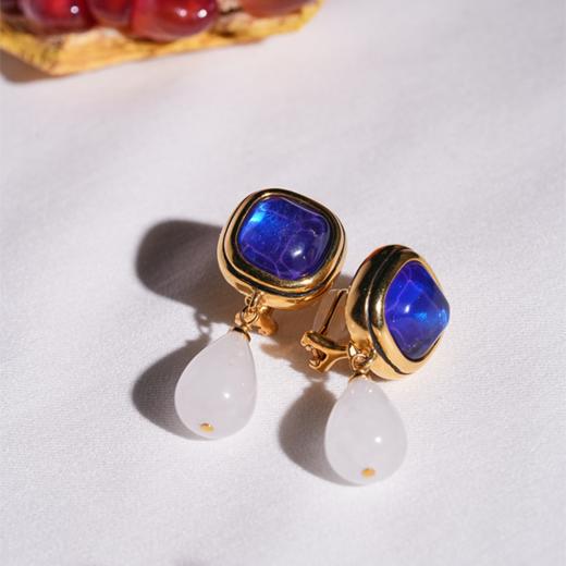 北京仓｜Goossens Paris-RENAISSANCE-宝蓝色 水滴 耳环［法国设计师］ 商品图2
