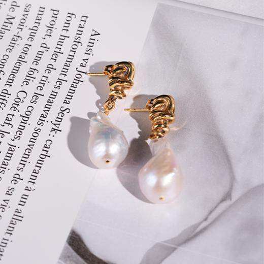 北京仓｜Goossens Paris-RIVIERA-巴洛克珍珠 耳钉［法国设计师］ 商品图2