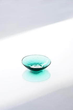 津田清和32青緑｜豆皿