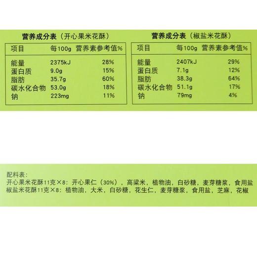 伊藤品质米花酥(开心果+椒盐) 176g/盒  成都伴手礼  礼盒 商品图3