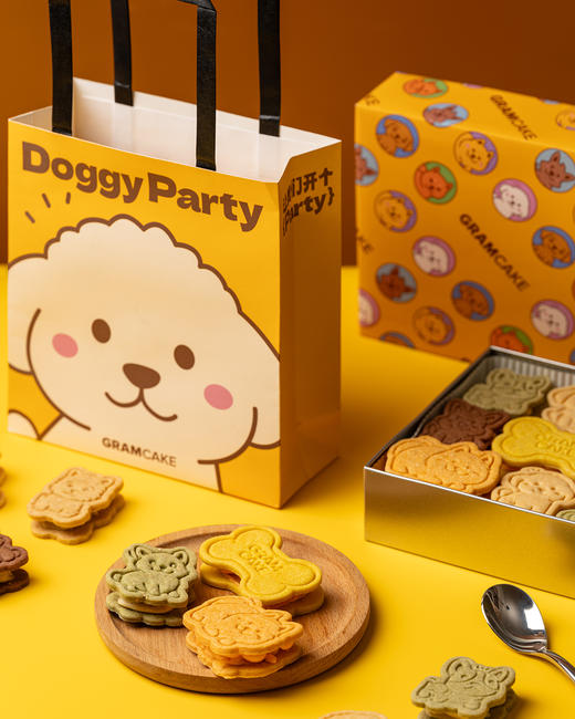 汪汪派对白脱夹心曲奇礼盒 商品图4