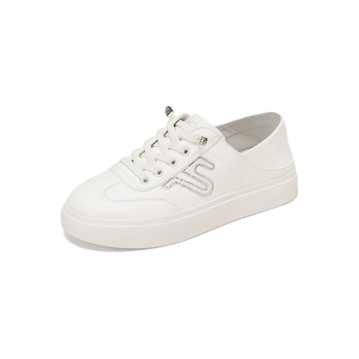 【牛皮革】西村名物2026年春季新款圆润鞋头宽松适宜舒适纯净德训小白鞋T26AM17771 商品图6