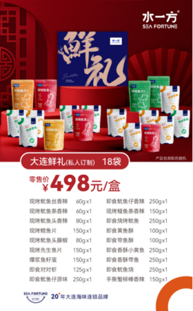【水一方】大连鲜礼海味礼盒 | 18袋 | 2855g |私人订制【快递】
