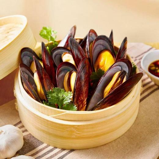 一米八鲜活3年乌金贻贝王 750g/盒 商品图3