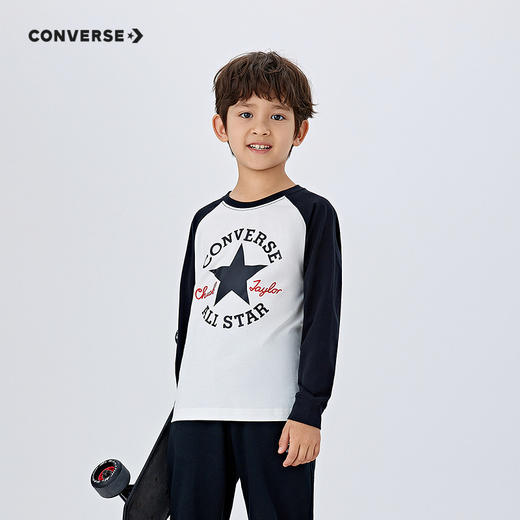 CONVERSE 春 大童小童 长袖T恤 CNVN-AG-F841 商品图0