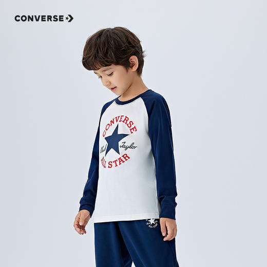 CONVERSE 春 大童小童 长袖T恤 CNVN-AG-F841 商品图9
