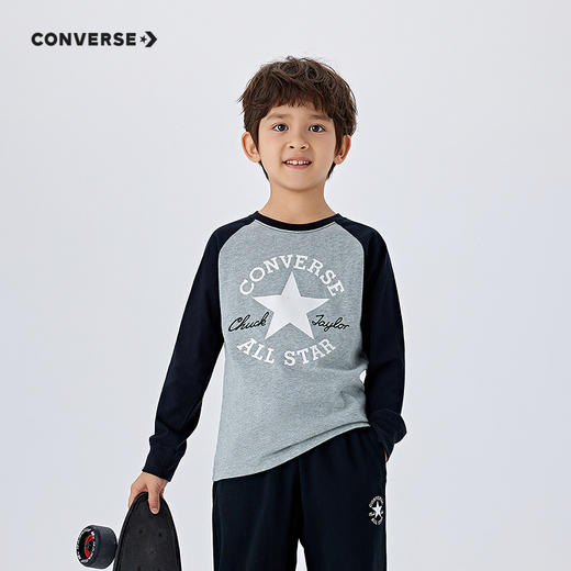 CONVERSE 春 大童小童 长袖T恤 CNVN-AG-F841 商品图4