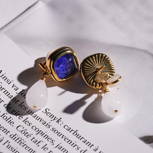 北京仓｜Goossens Paris-RENAISSANCE-宝蓝色 水滴 耳环［法国设计师］ 商品图4