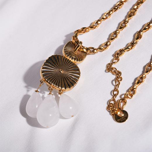 北京仓｜Goossens Paris-RENAISSANCE-湖水绿 宝蓝色 吊坠 项链［法国设计师］ 商品图2