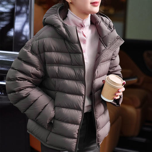 【特价不退换】【预售7天】良木礼连帽短款羽绒服（2456） 商品图6