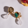 北京仓｜Goossens Paris-RENAISSANCE-暗绿色 水滴 耳环［法国设计师］ 商品缩略图4