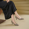 Westory2026年春季软牛漆皮小方头中跟单鞋简约通勤百搭浅口鞋S26AE50771 商品缩略图5