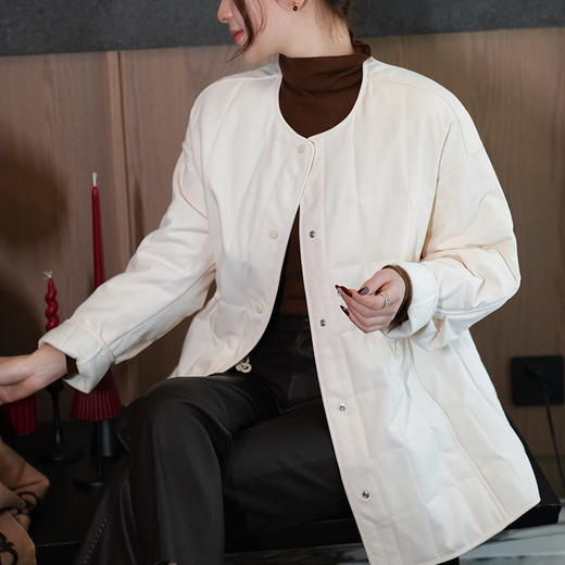 【预售7天】良木礼圆领抽绳外套（D25103433） 商品图4