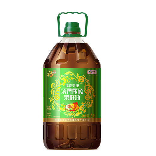 福临门福泰安康低芥酸浓香压榨菜籽油5L/桶【GY】 商品图0