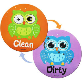 高端品质 洗碗机磁贴清洁脏污标志 双面厨房洗碗机磁贴 创意礼物