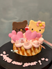 kt猫装饰巴斯克蛋糕（包含原图蜡烛） 商品缩略图0