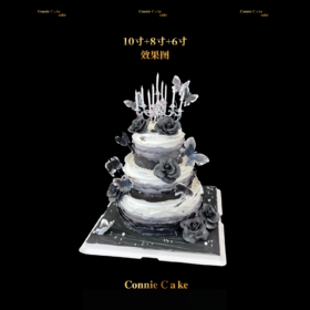 暗夜鎏金蝶影糕