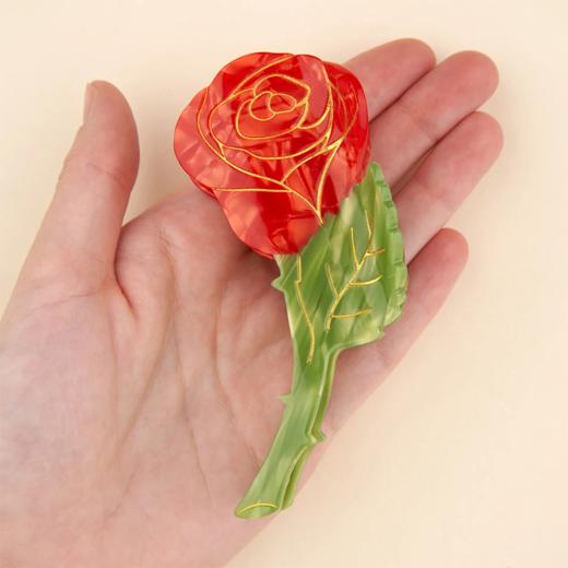 北京仓｜Coucou Suzette-ROSE-玫瑰 发抓［法国设计师］ 商品图3