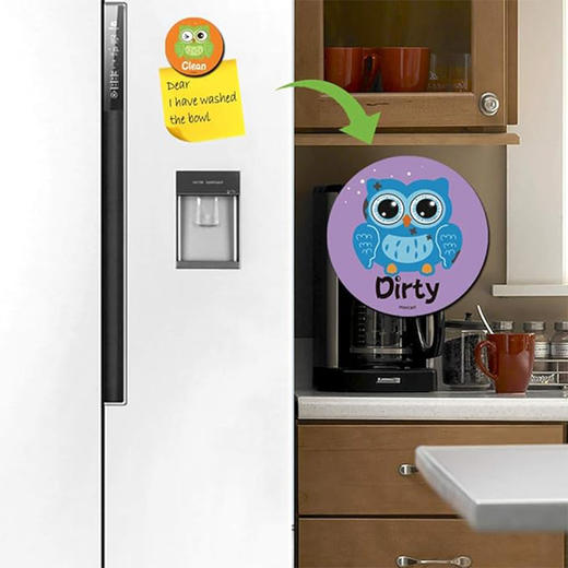 高端品质 洗碗机磁贴清洁脏污标志 双面厨房洗碗机磁贴 创意礼物 商品图2