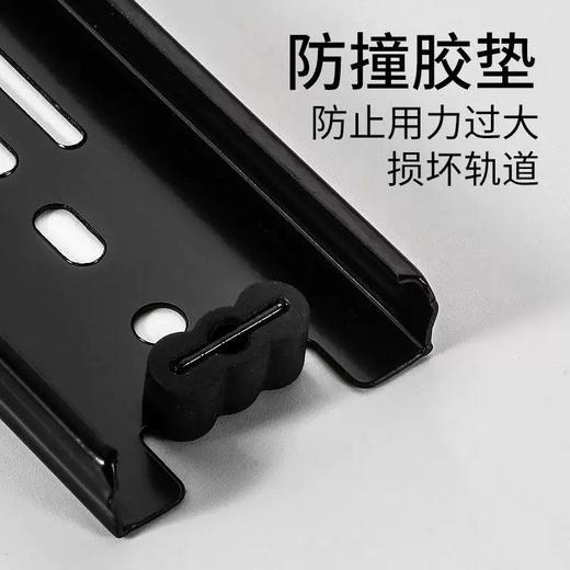 【高端款】雅佰龙 抽屉轨道滑轨 加厚阻尼缓冲静音三节轨不锈钢侧装橱柜滑道导轨 商品图1