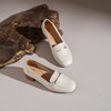 【牛皮革】西村名物2026年春季新款舒适中跟小方头简约大方浅口单鞋T26AE17801 商品缩略图2