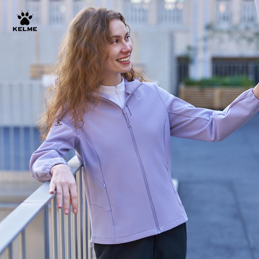 卡尔美重塑燃点系列女士连帽针织外套6613WT2002 商品图1