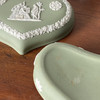 英国Wedgwood  绿色浮雕鼠尾草绿爱心首饰盒 B0263 商品缩略图3