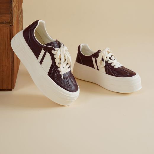 【厚底增高】西村名物2026年春季新款松糕厚底增高软底面包鞋休闲运动板鞋T26AM17661 商品图9