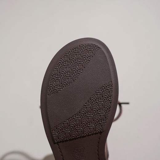 【牛皮革】西村名物2026年春季新款舒适厚底防滑系带线缝工艺休闲乐福鞋T26AM17631 商品图10