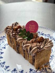 巧克力焦糖榛子拿破仑Chocolate Caramel Hazelnut Napoleon