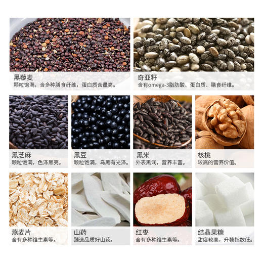 首粮黑芝麻核桃粉518g【GY】 商品图5