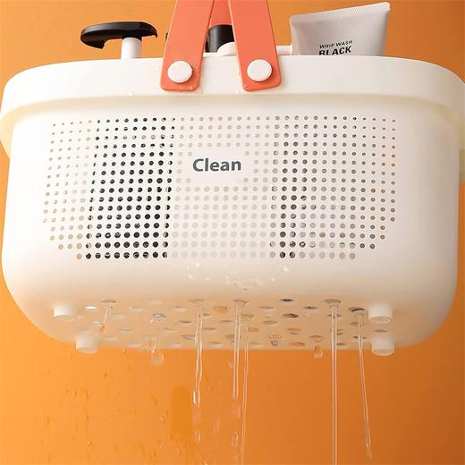 美国沃尔玛 Clean 多用途手提篮 便捷式收纳篮 浴室 桌面化妆品收纳篮子 商品图9