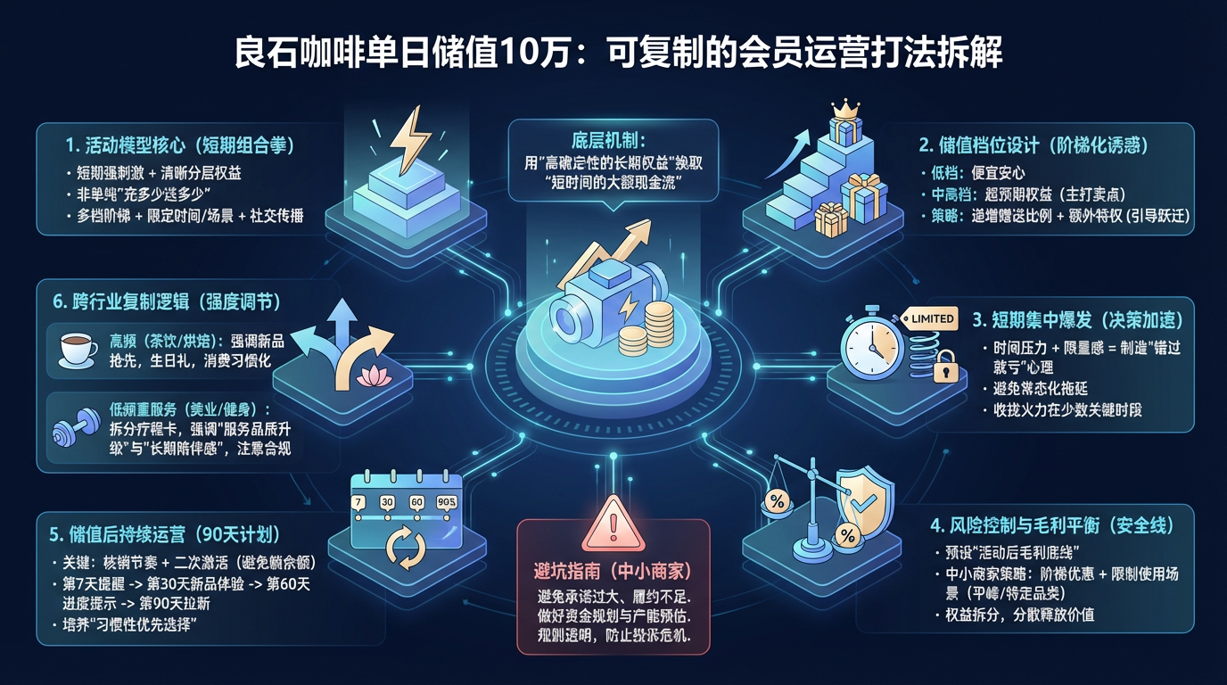 良石咖啡单日储值10万，大概是怎样的活动模型？