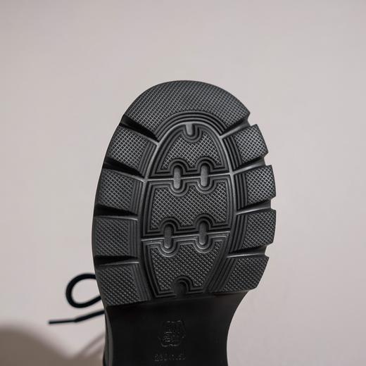 西村名物2026年春季新款舒适厚底防滑系带纯色深口单鞋乐福鞋T26AM18131 商品图3