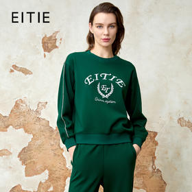 EITIE爱特爱春季新款时尚休闲百搭简约印花上衣女8113803