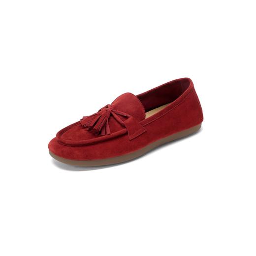 【羊皮绒面】西村名物2026年春季新款舒适平底防滑流苏装饰软底软面平底单鞋豆豆鞋T26AE17411 商品图13