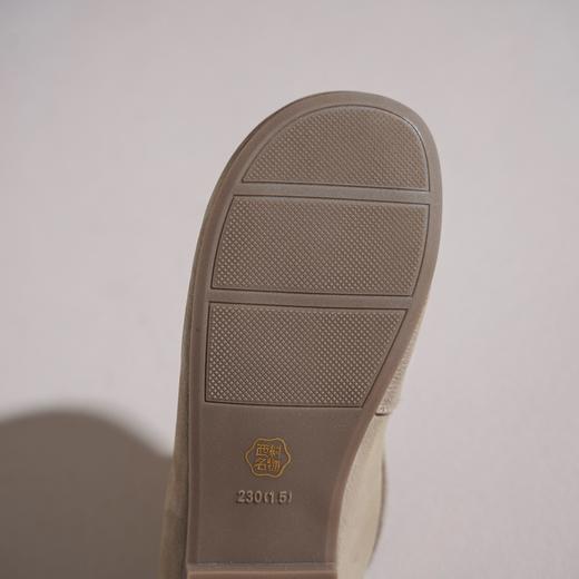 【牛皮革】西村名物2026年春季新款软底软面舒适平跟轻便不累脚浅口单鞋豆豆鞋T26AM17831 商品图6