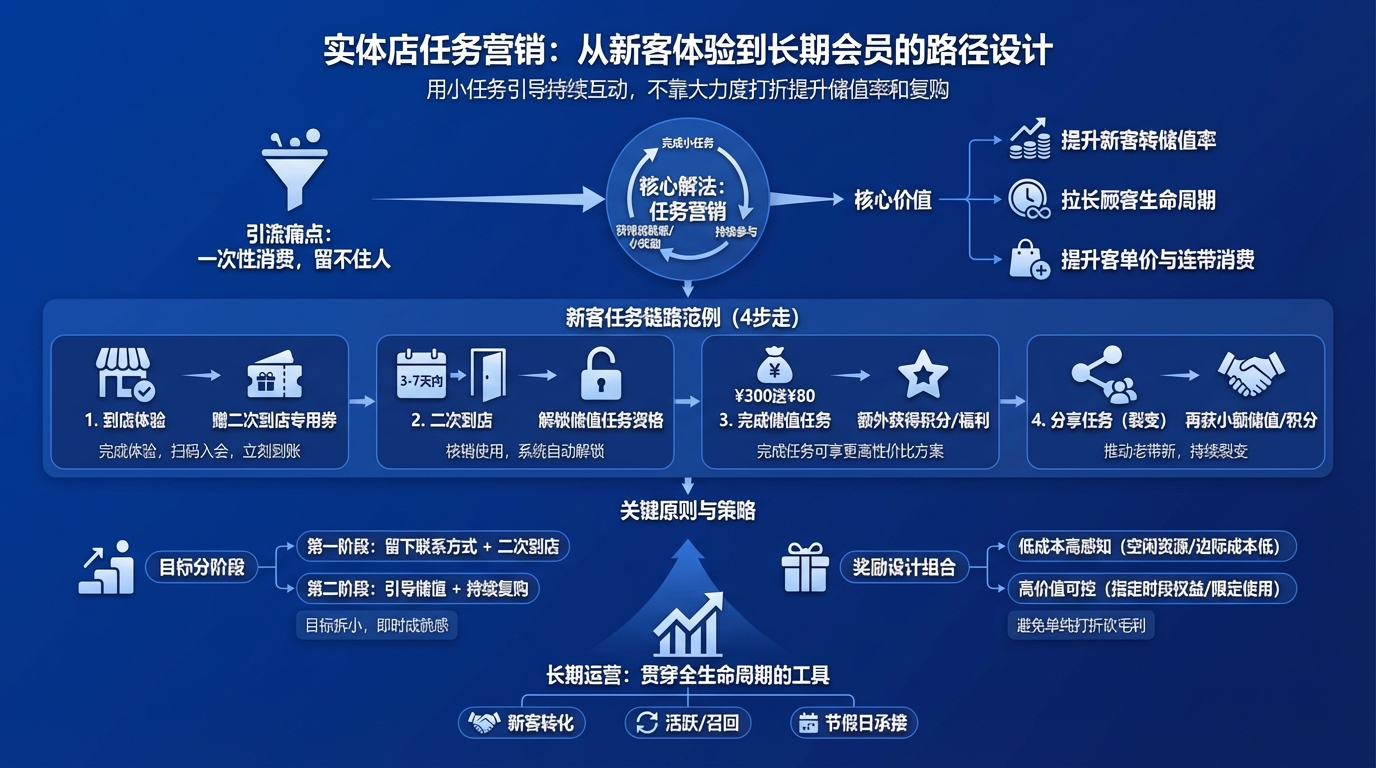 任务营销对实体店的核心价值是什么？