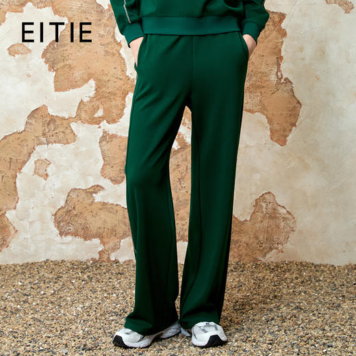 EITIE爱特爱春季新款时尚舒适直筒显瘦运动风休闲裤8105810 商品图0