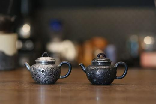 光宝堂诧寂风简约手工泡茶银壶110ml-YHD 商品图3